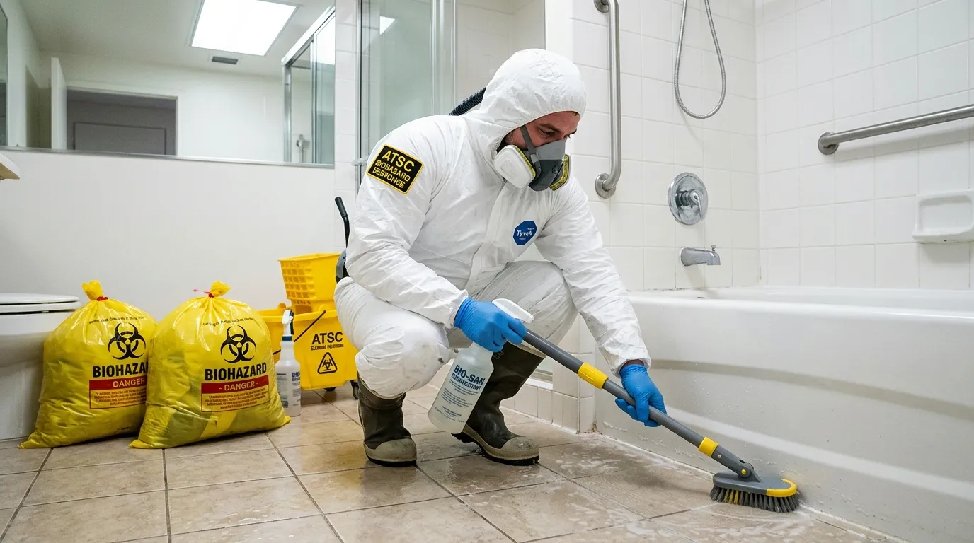 Decontamination equipment deployed for Blood Cleanup in Brecksville